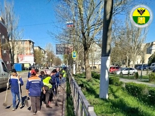 Администрация городского округа продолжает поддерживать порядок на улицах Мелитополя.